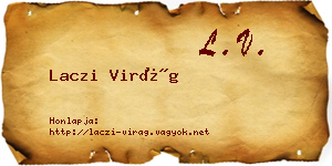 Laczi Virág névjegykártya